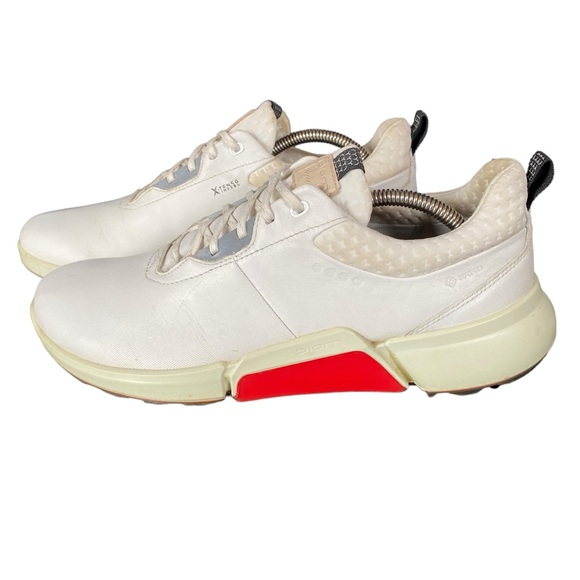 Ecco Biom H4 Hybrid GTX Golf Shoe 43 9.5 White Leather Waterproof Minimalist - Picture 5 of 12